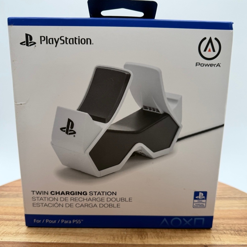 PS5‎ PowerA Twin Charging Station Dual Sense Wireless Controllers New 0172